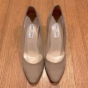 Jimmy Choo Walsh Tan Suede Leather Shoes Size 10B